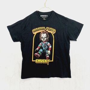 CHUCKY Short Sleeve Wanna Play Horror Movie Good Guys Doll T-Shirt P1271